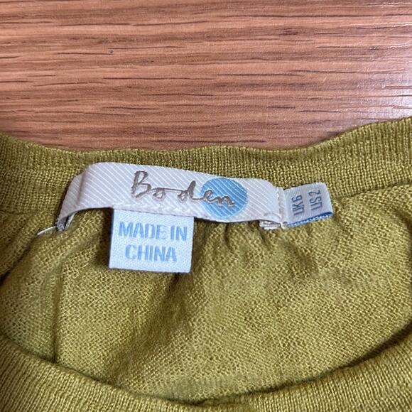 Boden Chartreuse Wool Cardigan - Picture 2 of 6